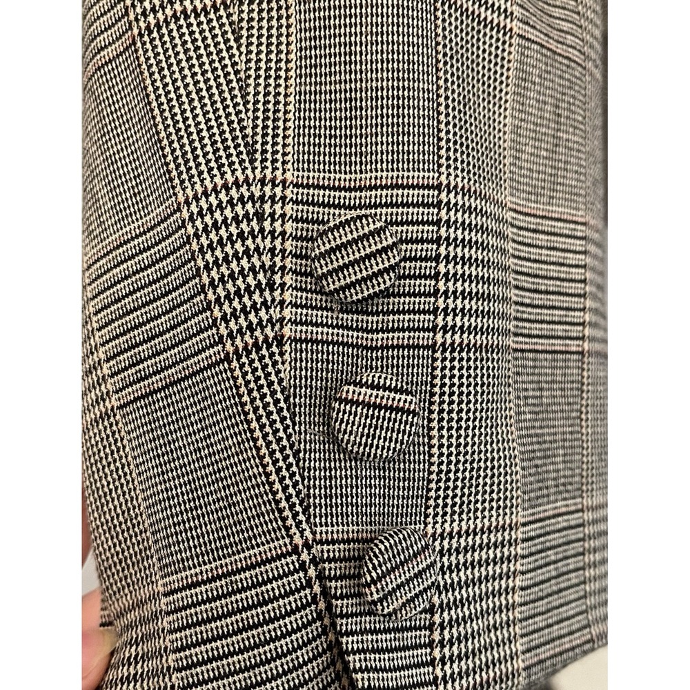RENA ROWAN Glen Plaid‎ Blazer Women's Stretch Size 18 Career Academia - Picture 4 of 9